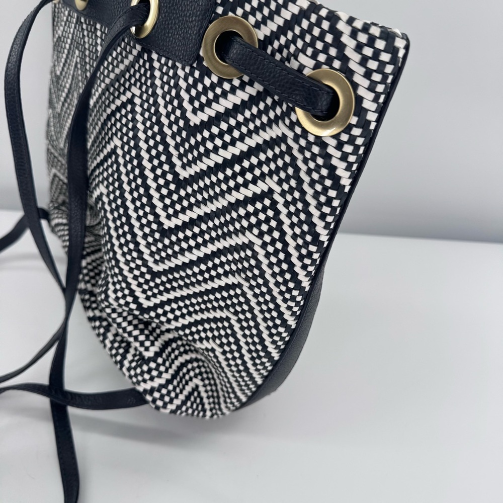 Michael Kors Junie Backpack Admiral Optic‎ White Leather Blue Bag - Picture 6 of 14